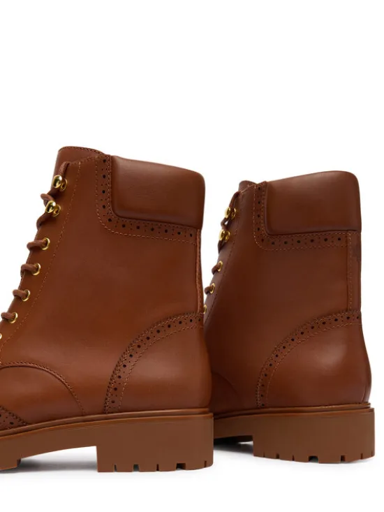 LAUREN RALPH LAUREN Trzewiki Alysn 802977885001 Brązowy
