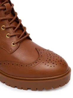 LAUREN RALPH LAUREN Trzewiki Alysn 802977885001 Brązowy