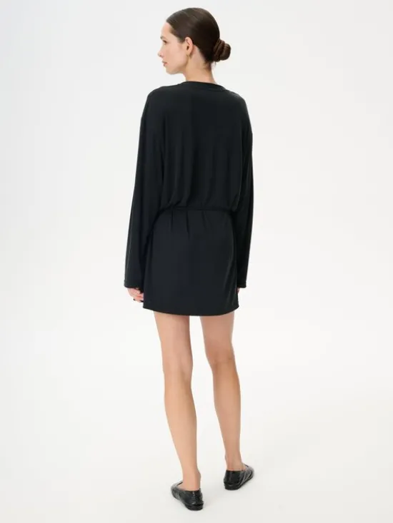LEBRAND Bluzka Lugano Czarny Regular Fit