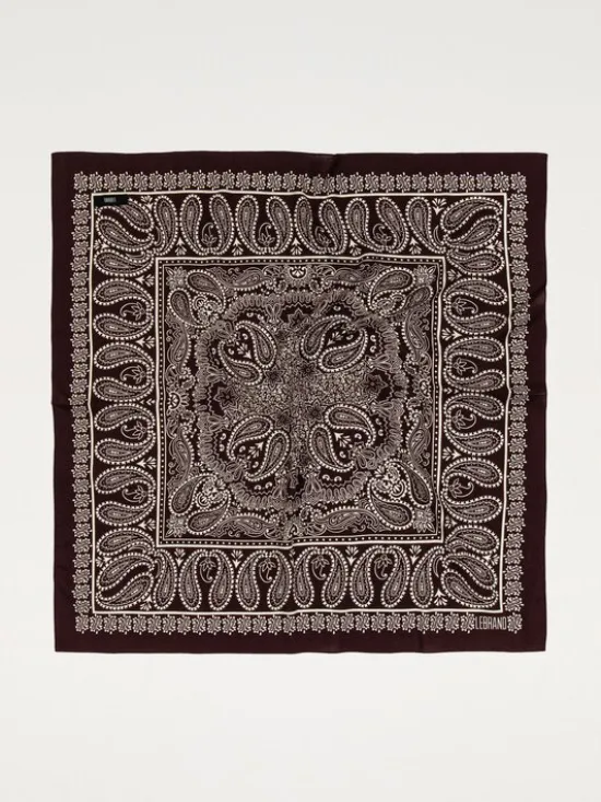 LEBRAND Chusta Bandana Bordowy