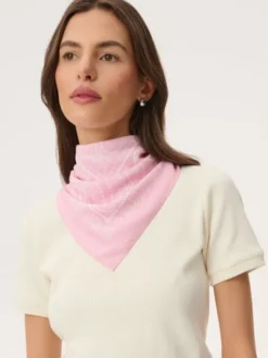 LEBRAND Chusta Bandana Różowy jasny