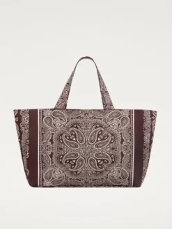 LEBRAND Torba na zakupy Capri Bordowy