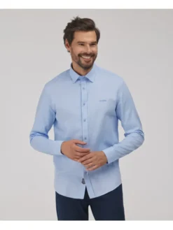 Lee Cooper Koszula jeansowa VAN Niebieski Regular Fit
