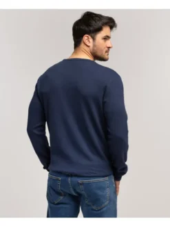 Lee Cooper Longsleeve MATEO 2650 Niebieski Regular Fit