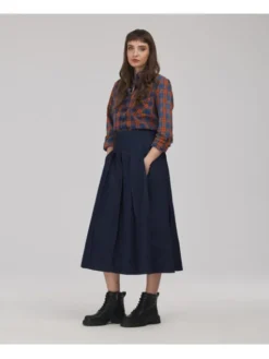 Lee Cooper Spódnica jeansowa HOA Niebieski Regular Fit