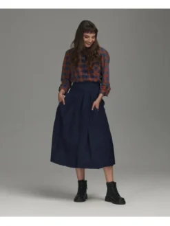 Lee Cooper Spódnica jeansowa HOA Niebieski Regular Fit