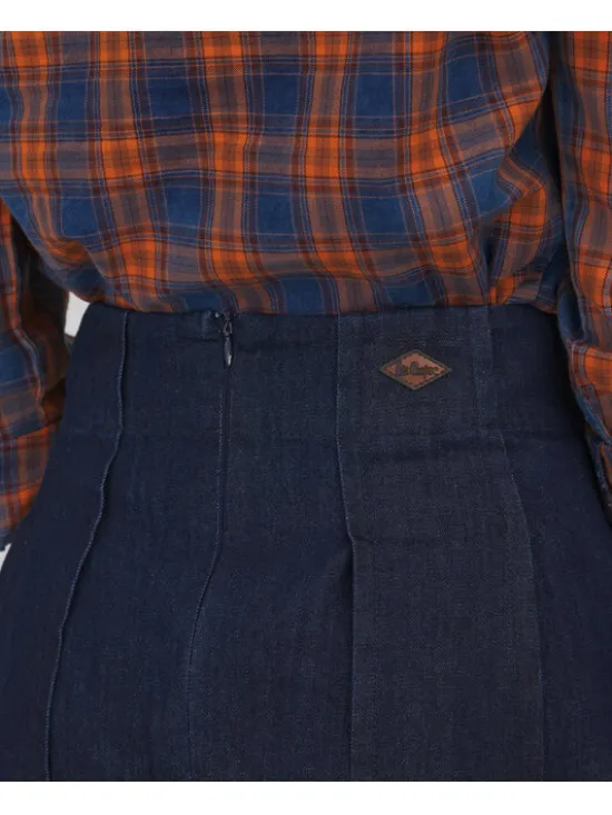Lee Cooper Spódnica jeansowa HOA Niebieski Regular Fit
