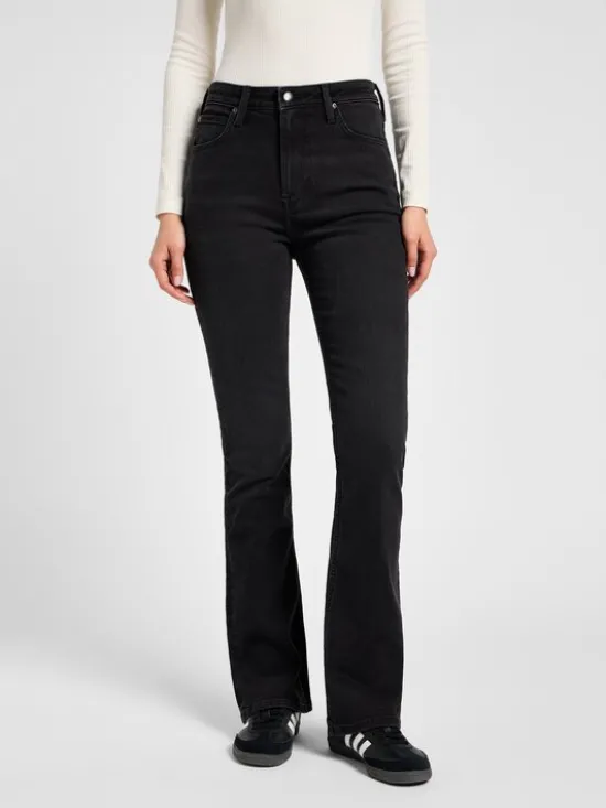 Lee Jeansy BREESE Czarny Bootcut Fit