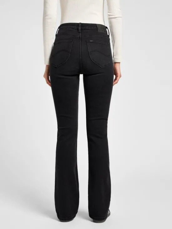 Lee Jeansy BREESE Czarny Bootcut Fit