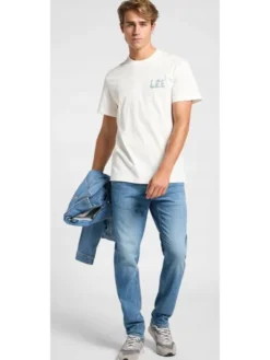 Lee Jeansy Daren Zip Fly Niebieski Regular Fit