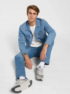 Lee Jeansy Daren Zip Fly Niebieski Regular Fit