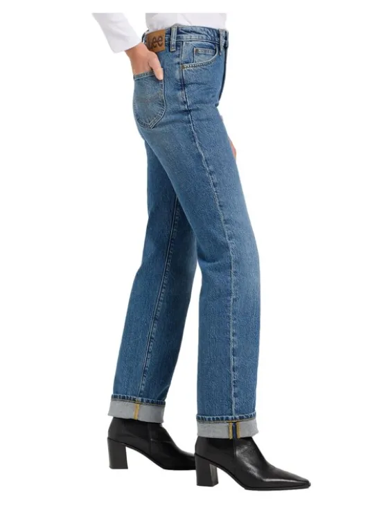 Lee Jeansy 112371090 Niebieski Regular Fit