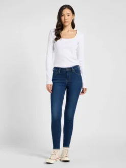 Lee Jeansy 5401139447301 Niebieski Slim Fit