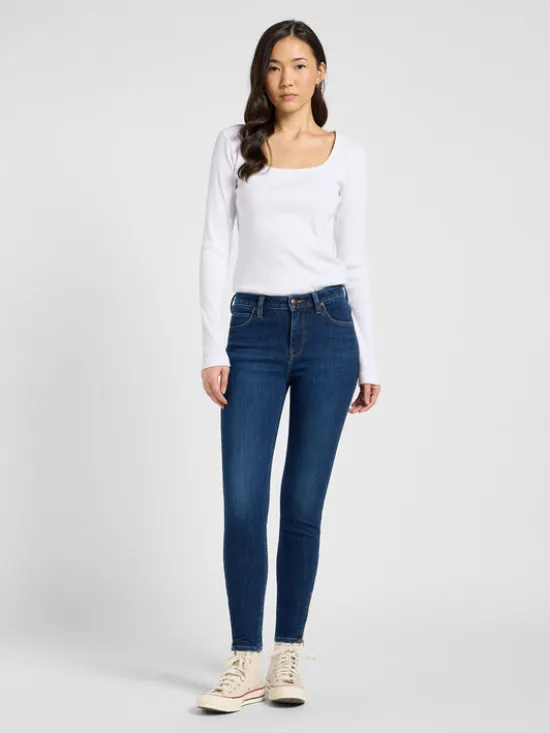 Lee Jeansy 5401139447301 Niebieski Slim Fit