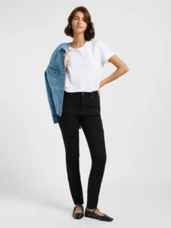 Lee Jeansy SCARLETT HIGH Czarny Skinny Fit