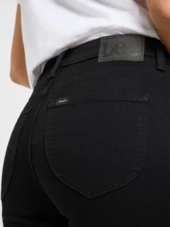 Lee Jeansy SCARLETT HIGH Czarny Skinny Fit
