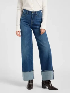 Lee Jeansy Stella Niebieski Wide Leg
