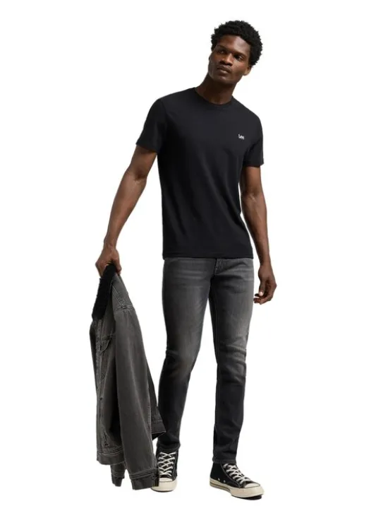 Lee Jeansy 112370585 Szary Slim Fit