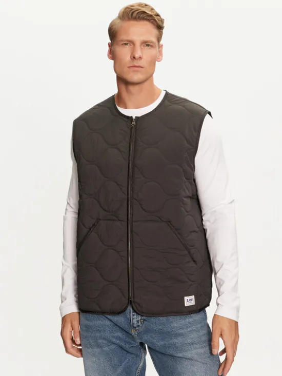 Lee Kamizelka 112341650 Czarny Regular Fit