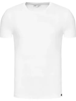 Lee Komplet t-shirtów L680CM12 112117015 Biały Regular Fit