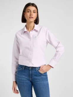 Lee Koszula ALL PURPOSE SHIRT Różowy Regular Fit