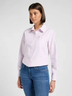 Lee Koszula ALL PURPOSE SHIRT Różowy Regular Fit
