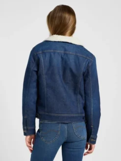 Lee Kurtka jeansowa SHERPA RIDER JKT Niebieski Regular Fit