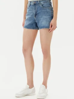 Lee Szorty jeansowe Carol 112363526 Niebieski Regular Fit