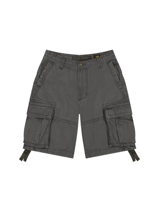 Lee Szorty materiałowe Sierra Short Szary Cargo Fit