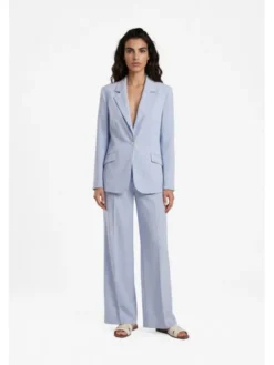 LE POSSÉ Marynarka MZMT Niebieski jasny Tailored Fit