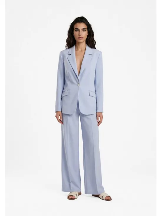 LE POSSÉ Marynarka MZMT Niebieski jasny Tailored Fit