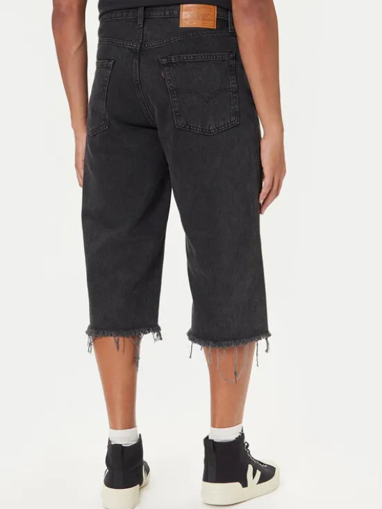 Levi's® Jeansy Capri 478™ 004A8-0003 Czarny Baggy Fit