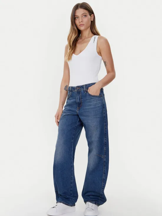Levi's® Jeansy Dad Barrel 0039A-0001 Niebieski Baggy Fit