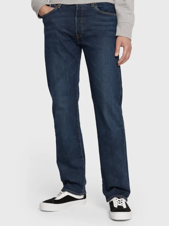 Levi's® Jeansy 501® 00501-3199 Granatowy Straight Leg