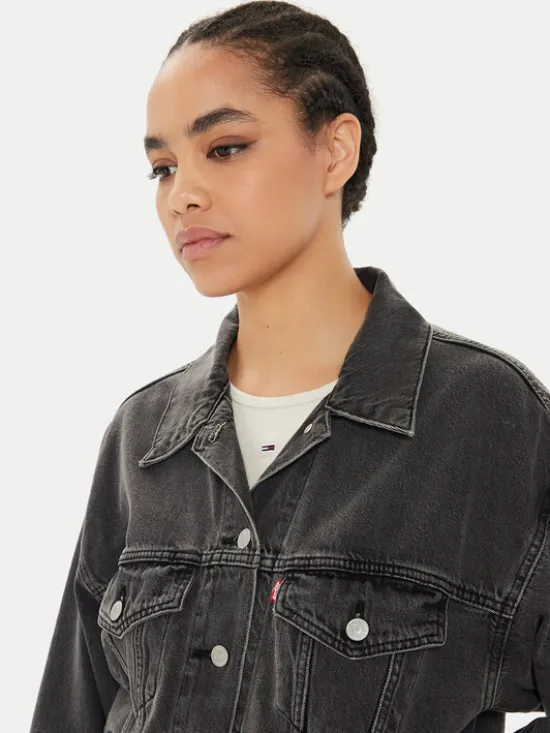 Levi's® Kurtka jeansowa 90's A1743-0000 Czarny Relaxed Fit