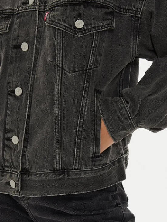 Levi's® Kurtka jeansowa 90's A1743-0000 Czarny Relaxed Fit