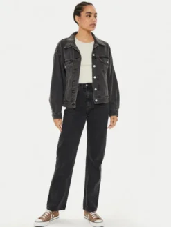 Levi's® Kurtka jeansowa 90's A1743-0000 Czarny Relaxed Fit