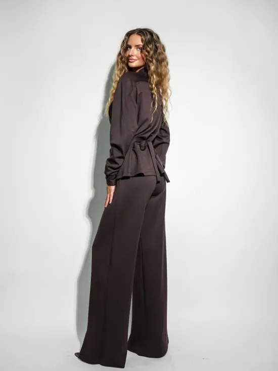 LilaLou Dres Coce Brązowy Regular Fit
