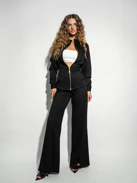 LilaLou Dres Coce Czarny Regular Fit