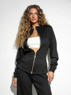 LilaLou Dres Coce Czarny Regular Fit