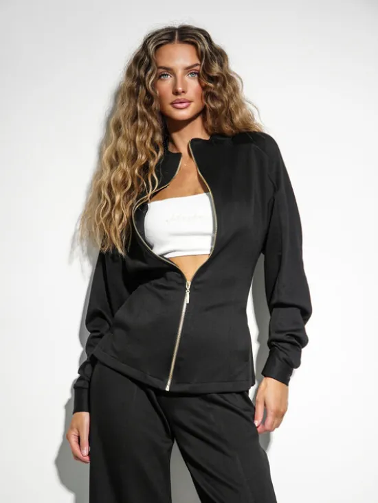 LilaLou Dres Coce Czarny Regular Fit