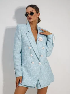 LilaLou Garnitur Coco Niebieski Regular Fit