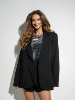 LilaLou Garnitur Garda Czarny Regular Fit