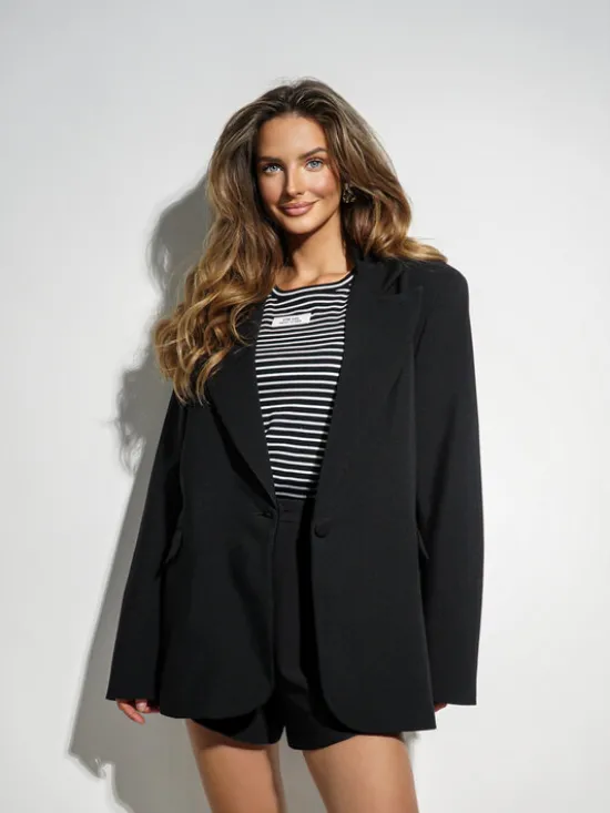 LilaLou Garnitur Garda Czarny Regular Fit