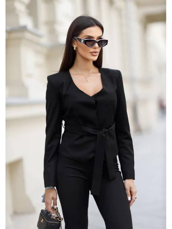 LilaLou Garnitur Giselle Czarny Regular Fit