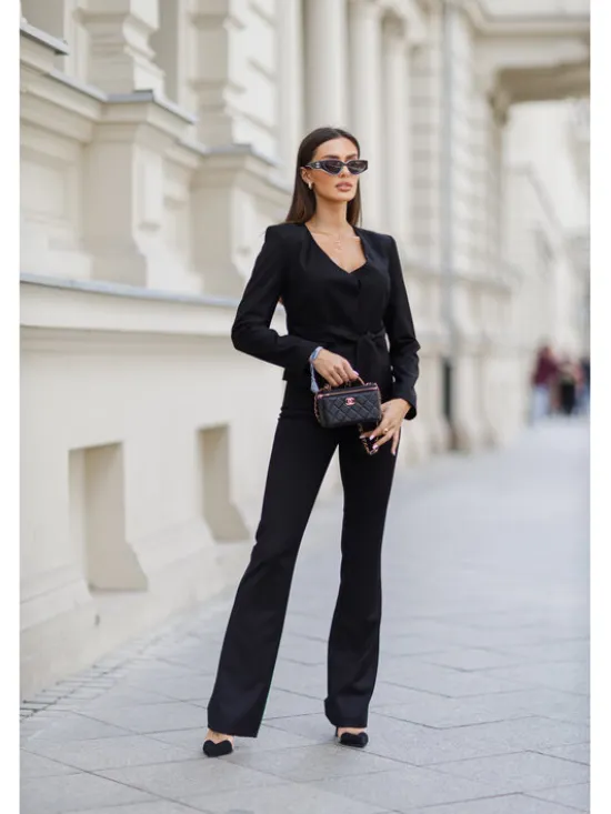 LilaLou Garnitur Giselle Czarny Regular Fit
