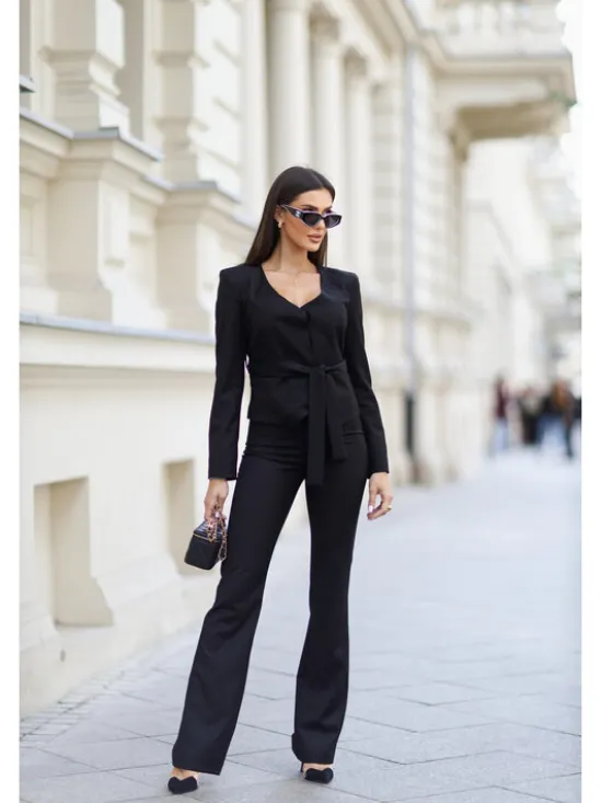 LilaLou Garnitur Giselle Czarny Regular Fit