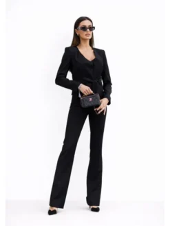 LilaLou Garnitur Giselle Czarny Regular Fit