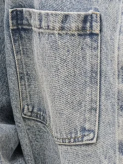 LilaLou Kurtka jeansowa Rhode Niebieski Oversize