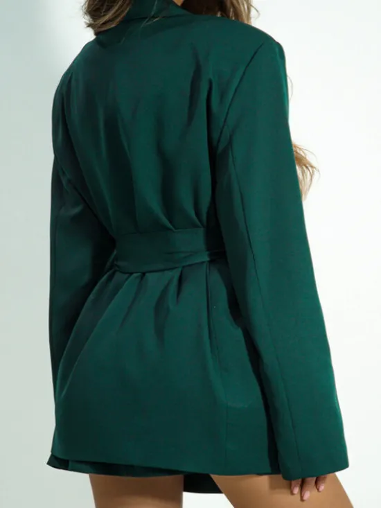 LilaLou Marynarka About You Zielony Oversize